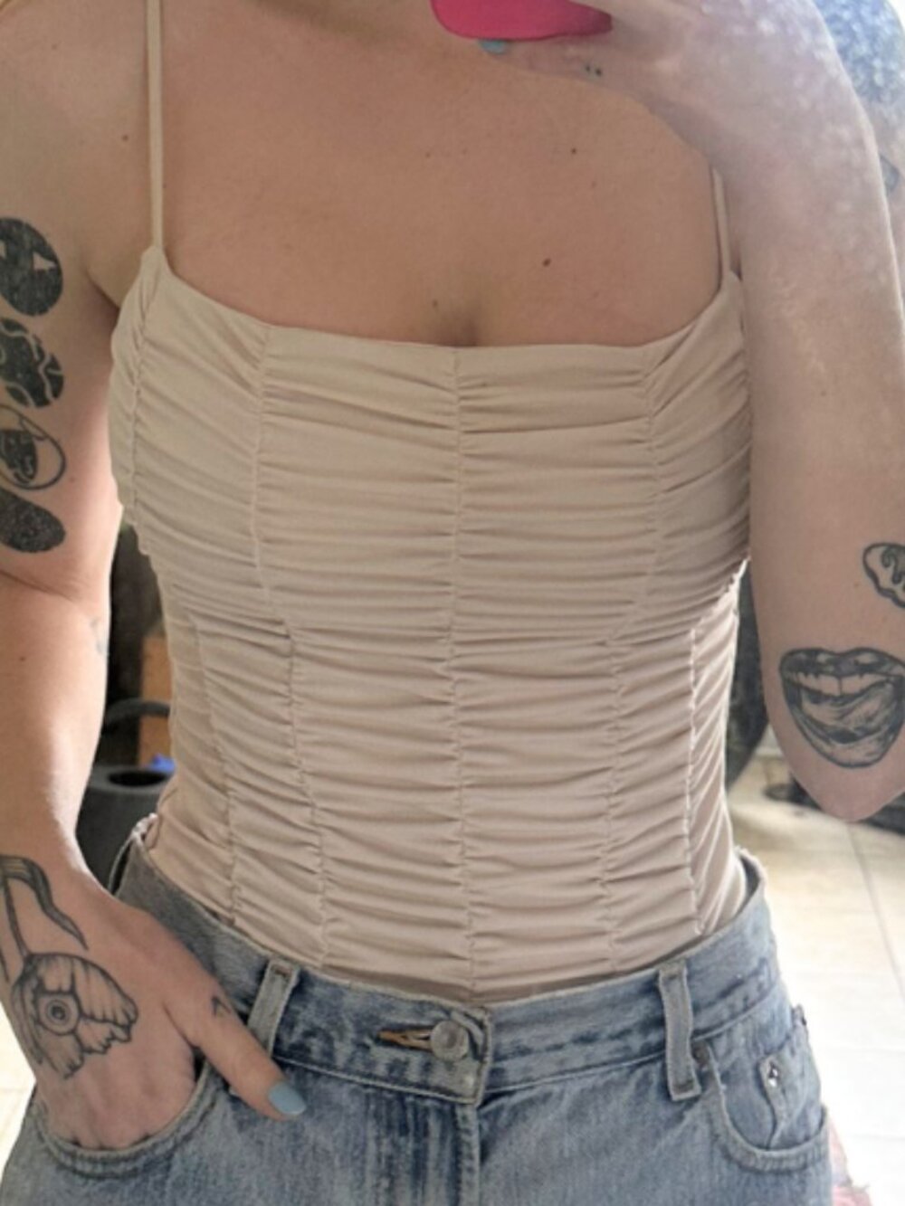 Ambercrombie & Fitch Textured Bodysuit